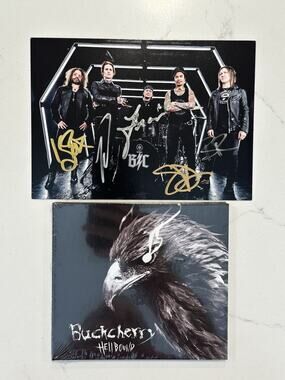 Buckcherry Signed/Autographed Artcard and Hellbound CD #2
